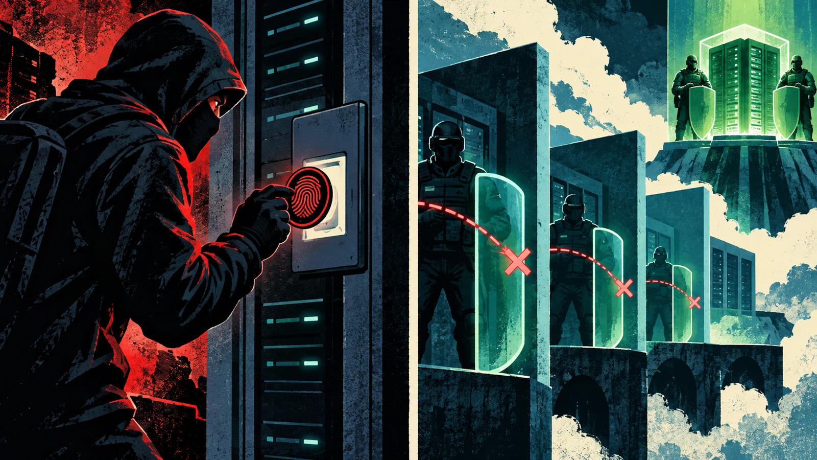 Illustrated cybersecurity scene for Pass the Hash: Authenticating Without the Password