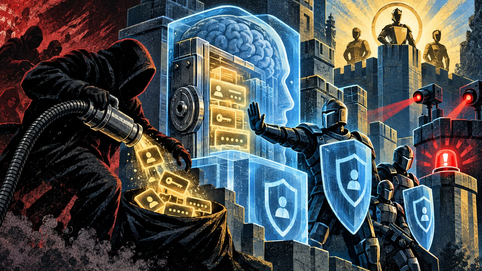 Illustrated cybersecurity scene for Mimikatz: Credential Dumping and How to Stop It